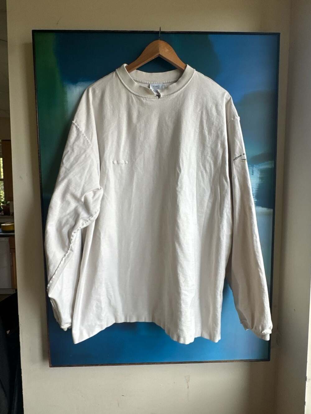Vetements Hiver 2019 Inside-Out Shark Logo Long Sleeve T-Shirt